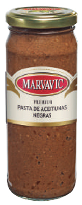PASTA DE ACEITUNAS NEGRAS MARVAVIC x300gs