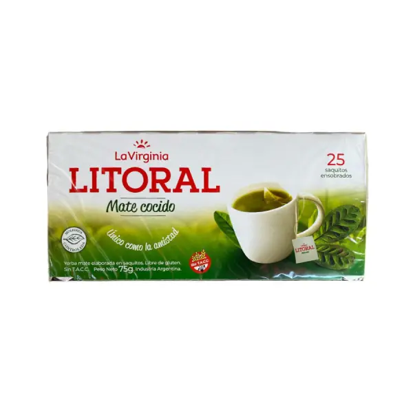 MATE COCIDO LITORAL C/SOBRE x 25u