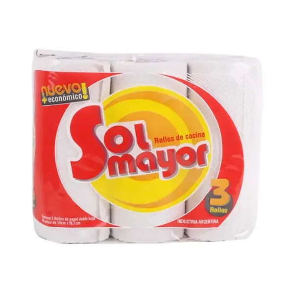 ROLLO COCINA SOL MAYOR x 3