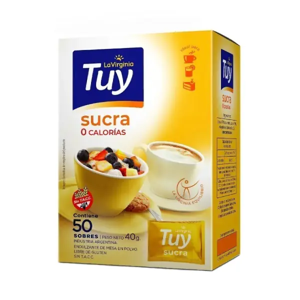 EDULCORANTE TUY SUCRA POLVO x 50 SOBRES