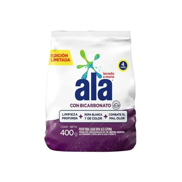 JABON EN POLVO ECO LAV C/BICARBONATO ALA x 400g