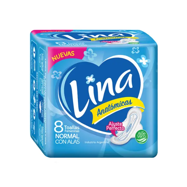 TOALLAS FEM C/ALAS ANATÓMICAS ALOE LINA x 8u