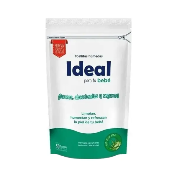 TOALLAS HUMEDAS IDEAL ALOE x 50u