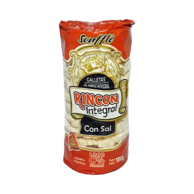 GALLETA DE ARROZ SIN SAL RINCON INTEGRAL x 100g