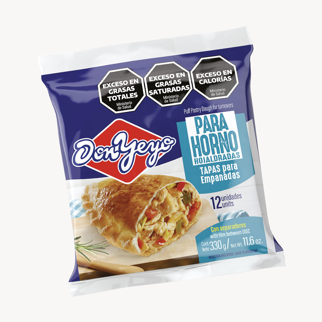 DISCO EMPANADA P/HORNO BOLSITA DON YEYO x 330g