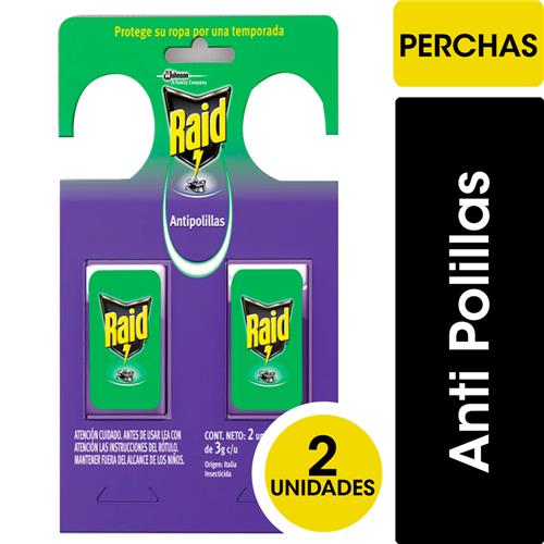 ANTIPOLILLA PERCHA RAID x2uni