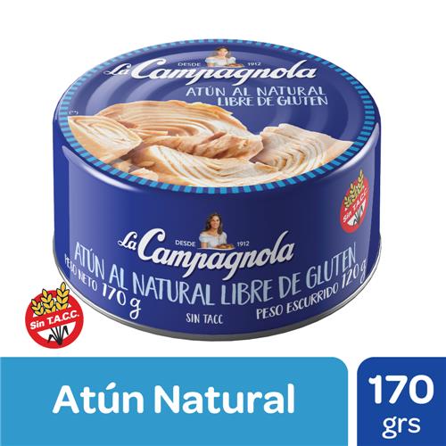 ATUN AL NATURAL LA CAMPAGNOLA x 300 g