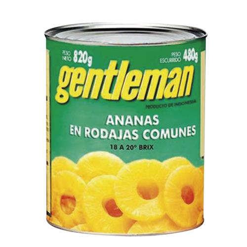 ANANA RODAJAS GENTLEMAN x 820g