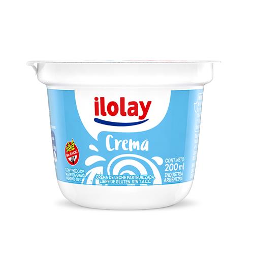 CREMA DE LECHE ILOLAY x 200ml