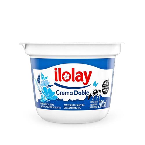 CREMA DE LECHE DOBLE ILOLAY X200ML