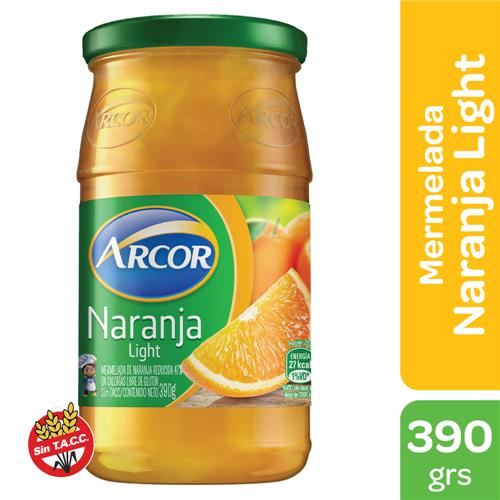 MERMELADA LIGHT NARANJA ARCOR x 390 g