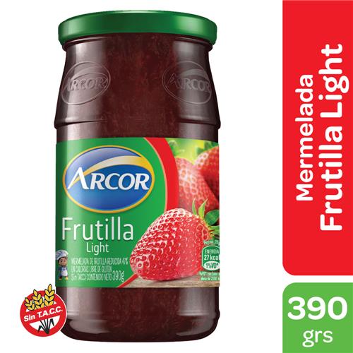 MERMELADA LIGHT FRUTILLA ARCOR x 390 g