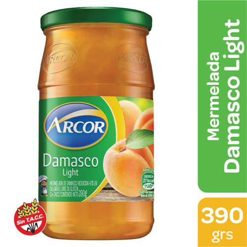 MERMELADA LIGHT DAMASCO ARCOR x 390g