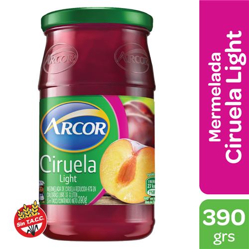 MERMELADA LIGHT CIRUELA ARCOR x 390 g