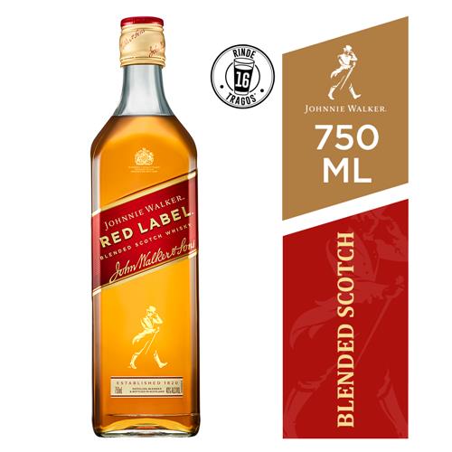 WHISKY JOHNNIE WALKER RED LABEL LATA x750ml