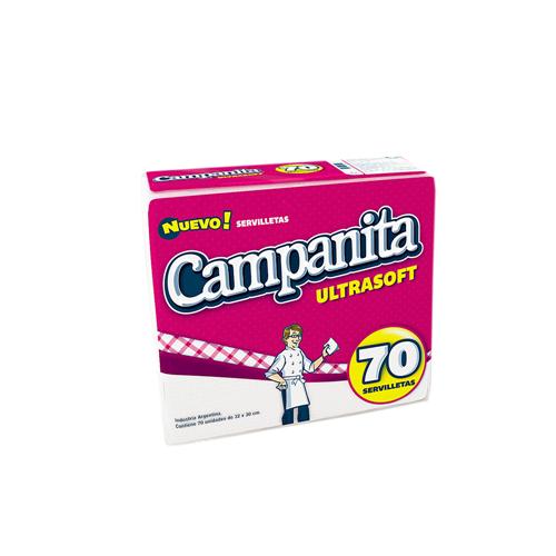 SERVILLETAS CAMPANITA ULTRA 32x30 70u