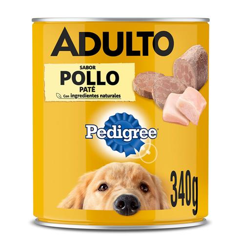 PATE ADULTO POLLO PEDIGREE LATA x340grs