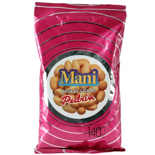 MANI PELADO SALADO PEDRIN x 140g