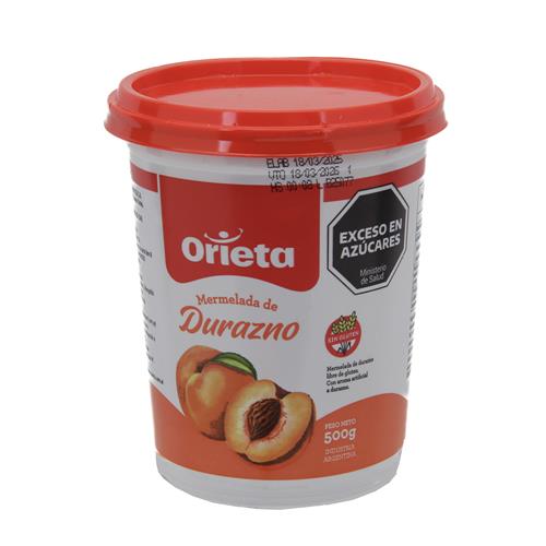 MERMELADA DURAZNO ORIETA x 420g