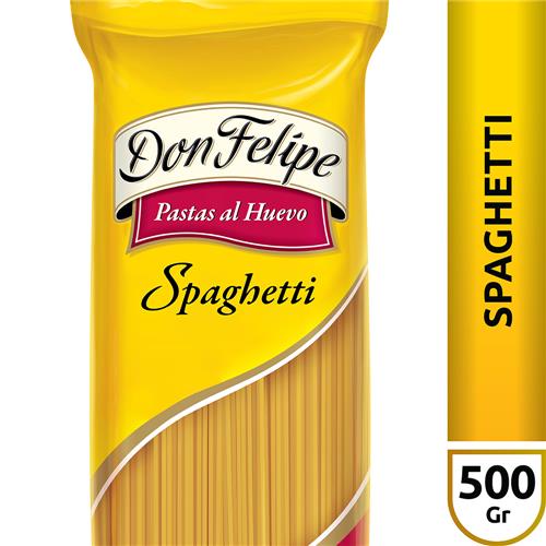 FIDEOS SPAGUETTI DON FELIPE x 500 g