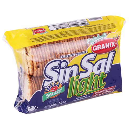 GALLETITAS GRANIX CRACKERS SIN SAL LIGHT x 360 g