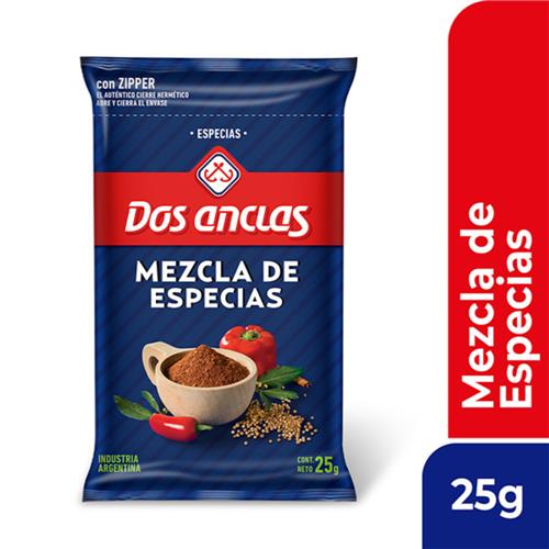 MEZCLA DE ESPECIAS DOS ANCLAS x 25g