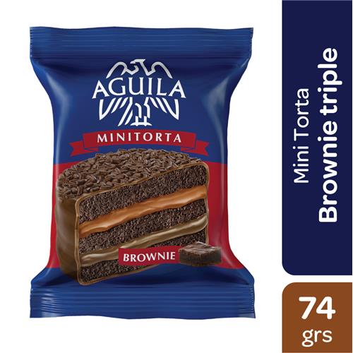 ALFAJOR MINI TORTA BROWNIE AGUILA x 72 g