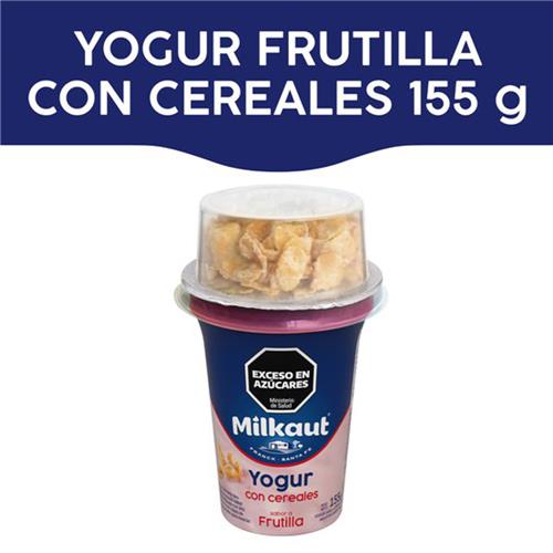 YOGURT MILKAUT FRUTILLA C/CEREAL X155G