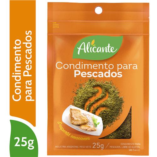 CONDIMENTO P/ PESCADO ALICANTE x 25 g