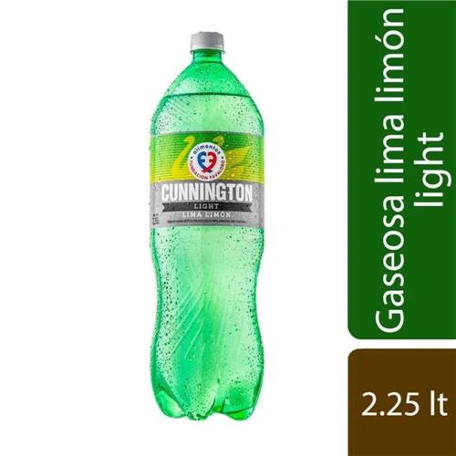 GASEOSA CUNNINGTON LIMA LIMON S/AZUCAR x2.25lts