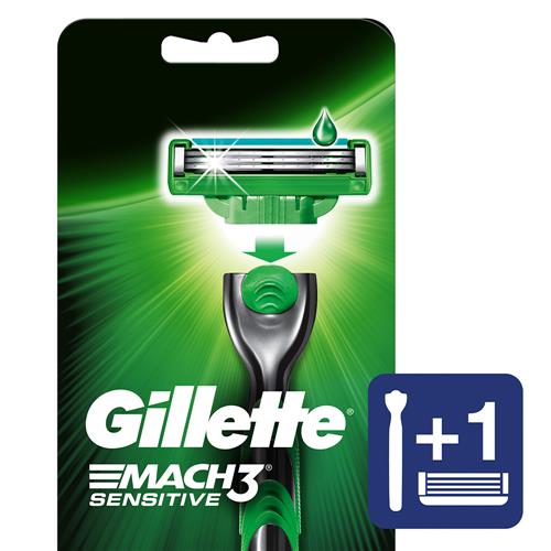 MAQUINA DE AFEITAR SENSITIVE MACH 3 GILLETTE