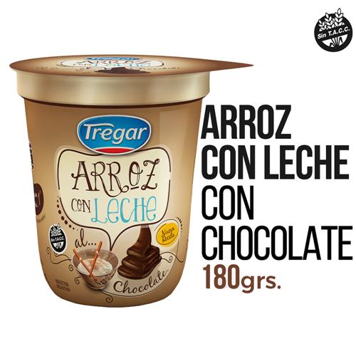 ARROZ C/LECHE CHOCOLATE TREGAR x 180g