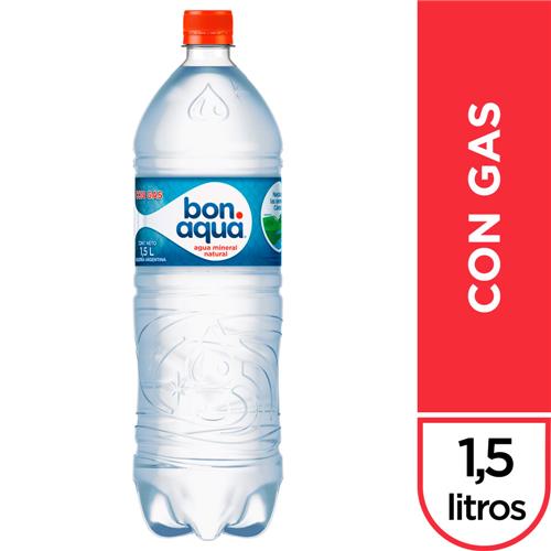 AGUA MINERAL BONAQUA C/GAS x 1.5 L