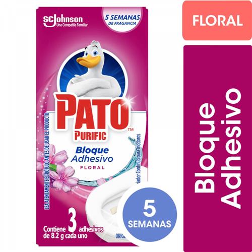 PATO PURIFIC ADHESIVO FLORAL x3un