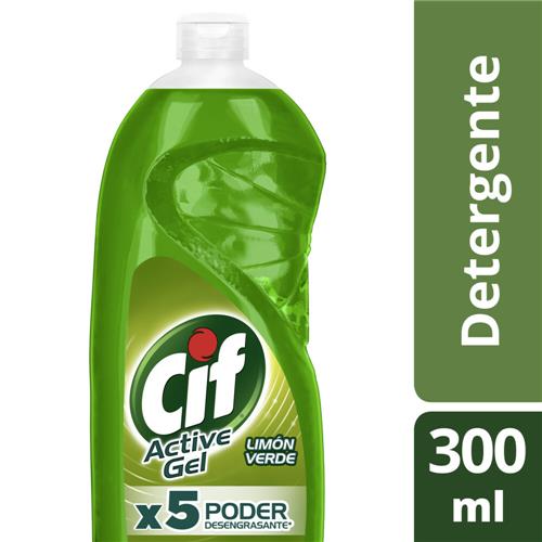 DETERGENTE CIF ACTIVE GEL LIMON VERDE x 500ml