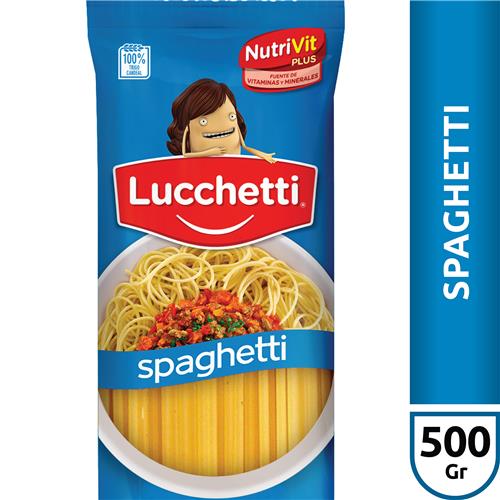 FIDEOS SPAGHETTI LUCCHETTI x500grs
