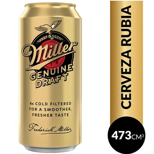 CERVEZA MILLER LATA x 473 cm3