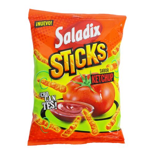 SNACKS STICKS KETCHUP SALADIX x 80g