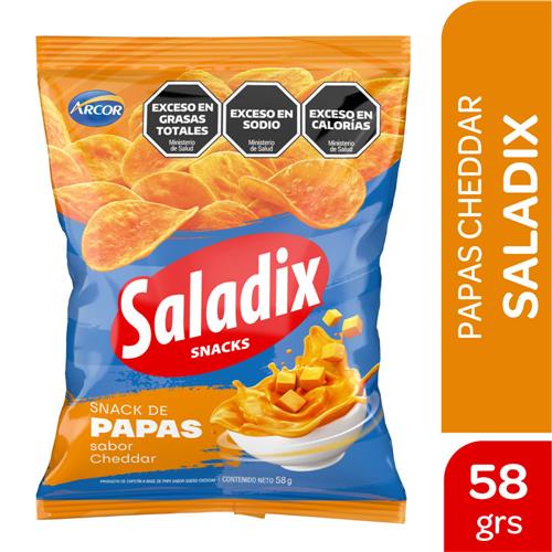 SALADIX PAPAS CHEDDAR x 58g