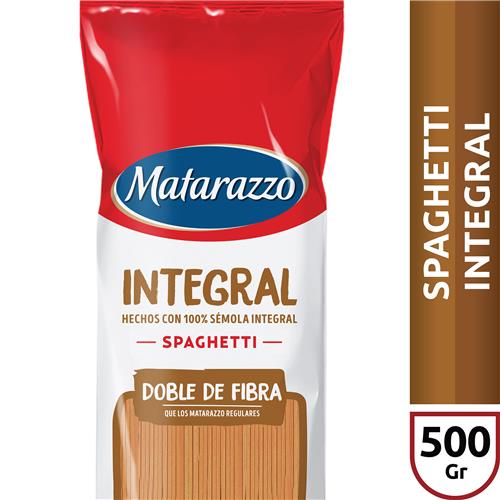 FIDEOS SPAGHETTI INTEGRAL MATARAZZO x 500g