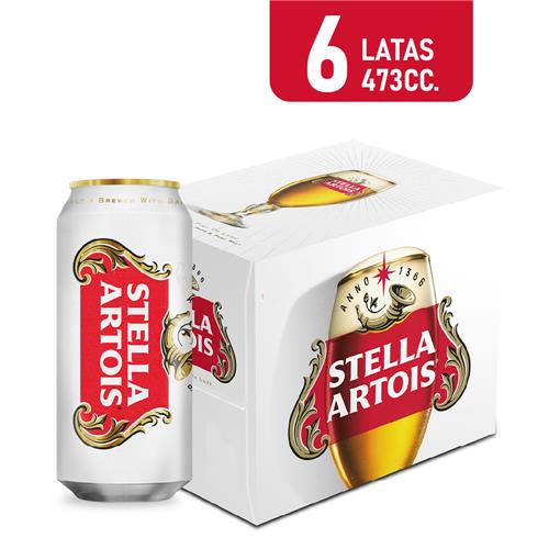 CERVEZA STELLA ARTOIS 6 x 473ml
