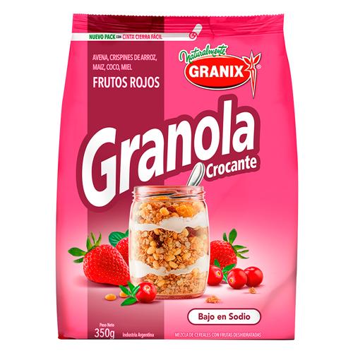 GRANOLA CROCANTE FRUTOS ROJOS GRANIX