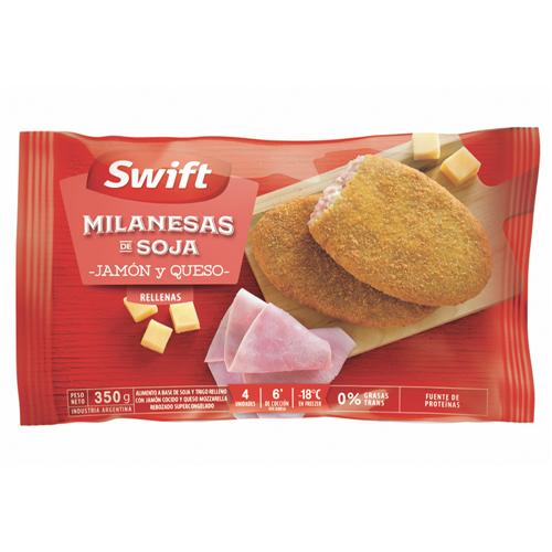 MILANESA DE SOJA JAMON QUESO SWIFT x4un