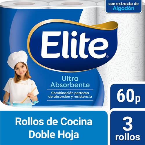 ROLLO COCINA ULTRA CON ALGODON ELITE 120p x 2u