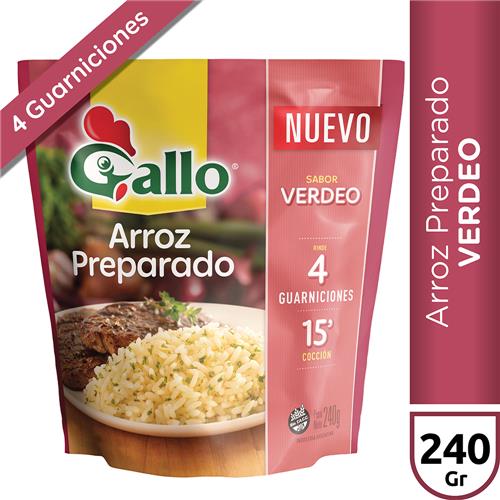 ARROZ PREPARADO VERDEO GALLO x 240g