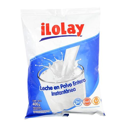 LECHE POLVO ENTERA ILOLAY x 400g