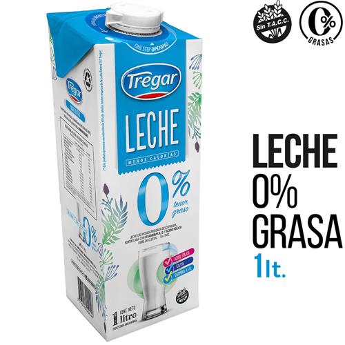 LECHE O% TENOR GRASO TREGAR TETRA x1lts