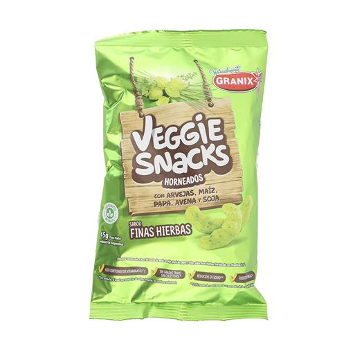 VEGGIE SNACK FINAS HIERVAS GRANIX x 45 g