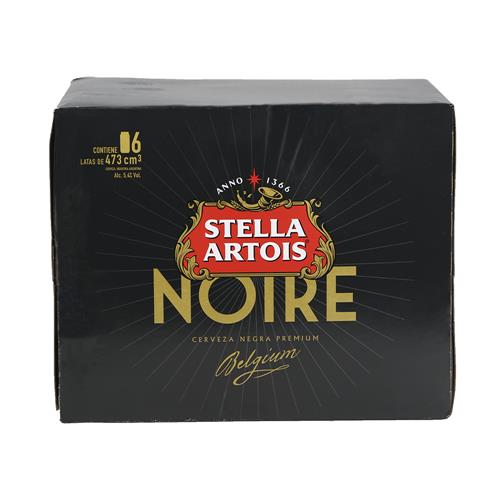 CERVEZA STELLA ARTOIS NOIRE CAJA 6x473ml