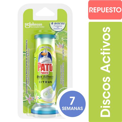 PATO DISCO ADHESIVO CITRUS REP x 38grs